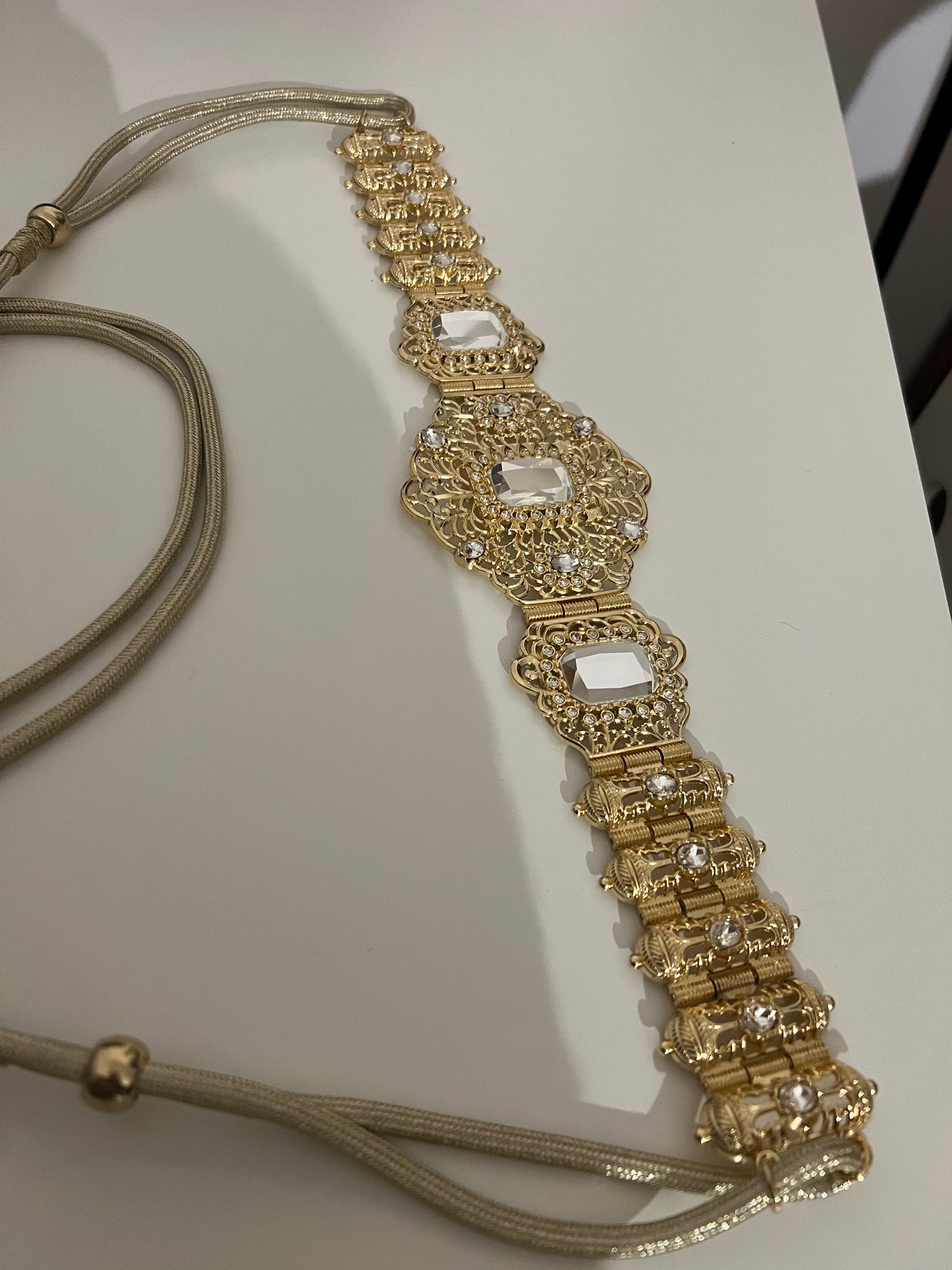Ceinture bijoux doré