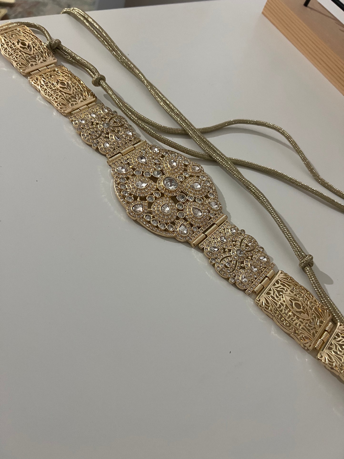 Ceinture bijoux doré