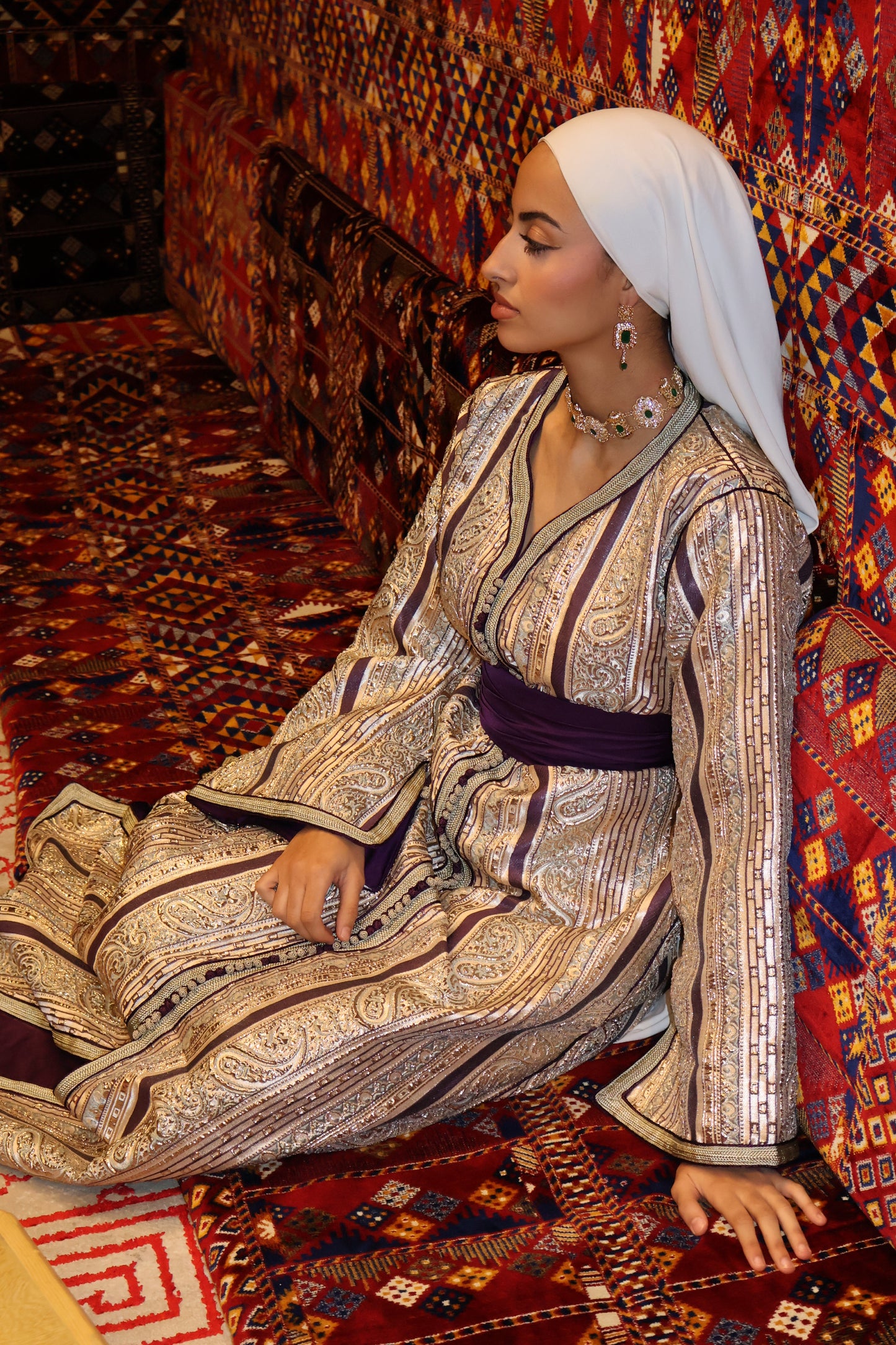 Caftan BROCART violet