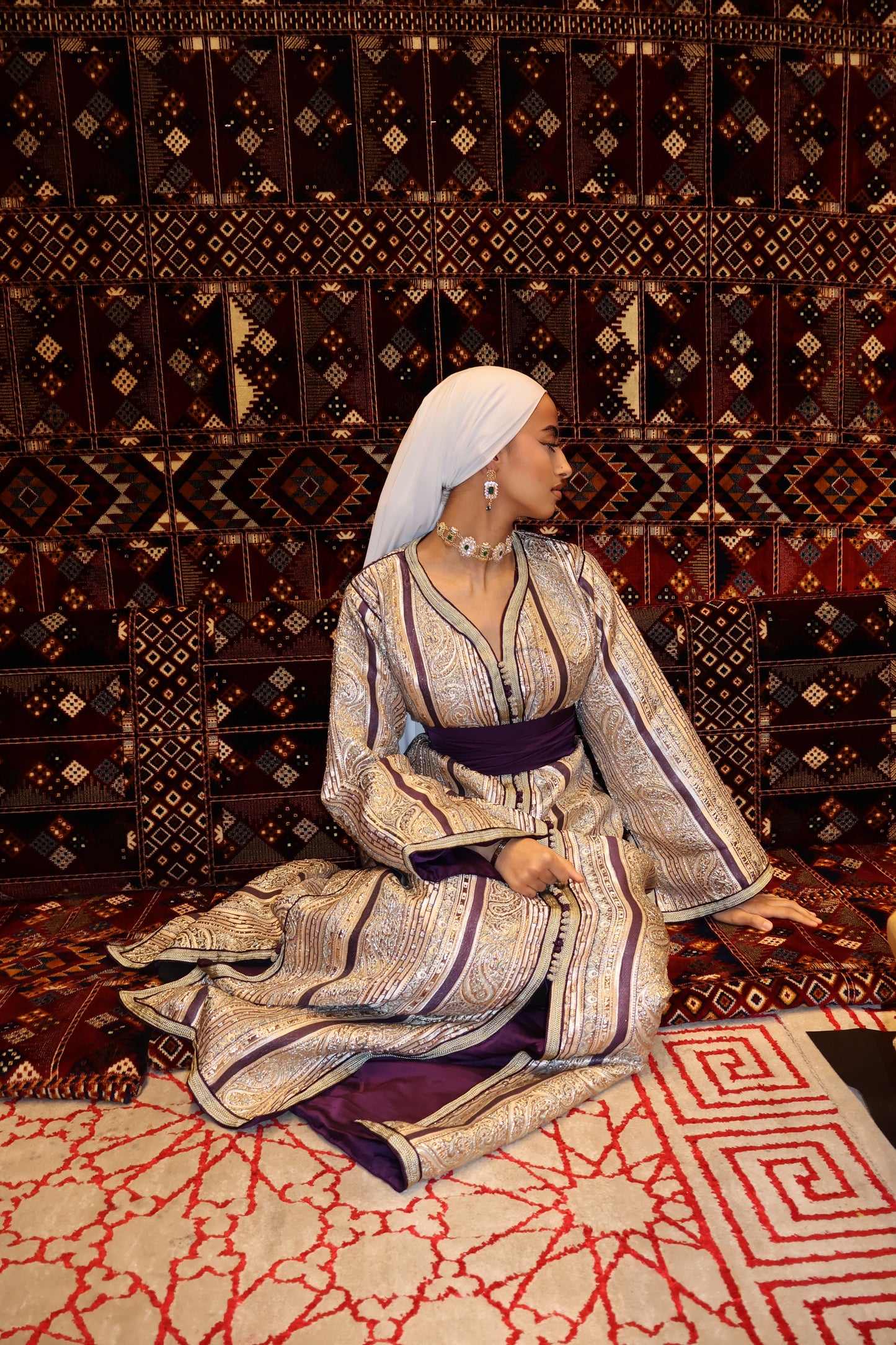 Caftan BROCART violet