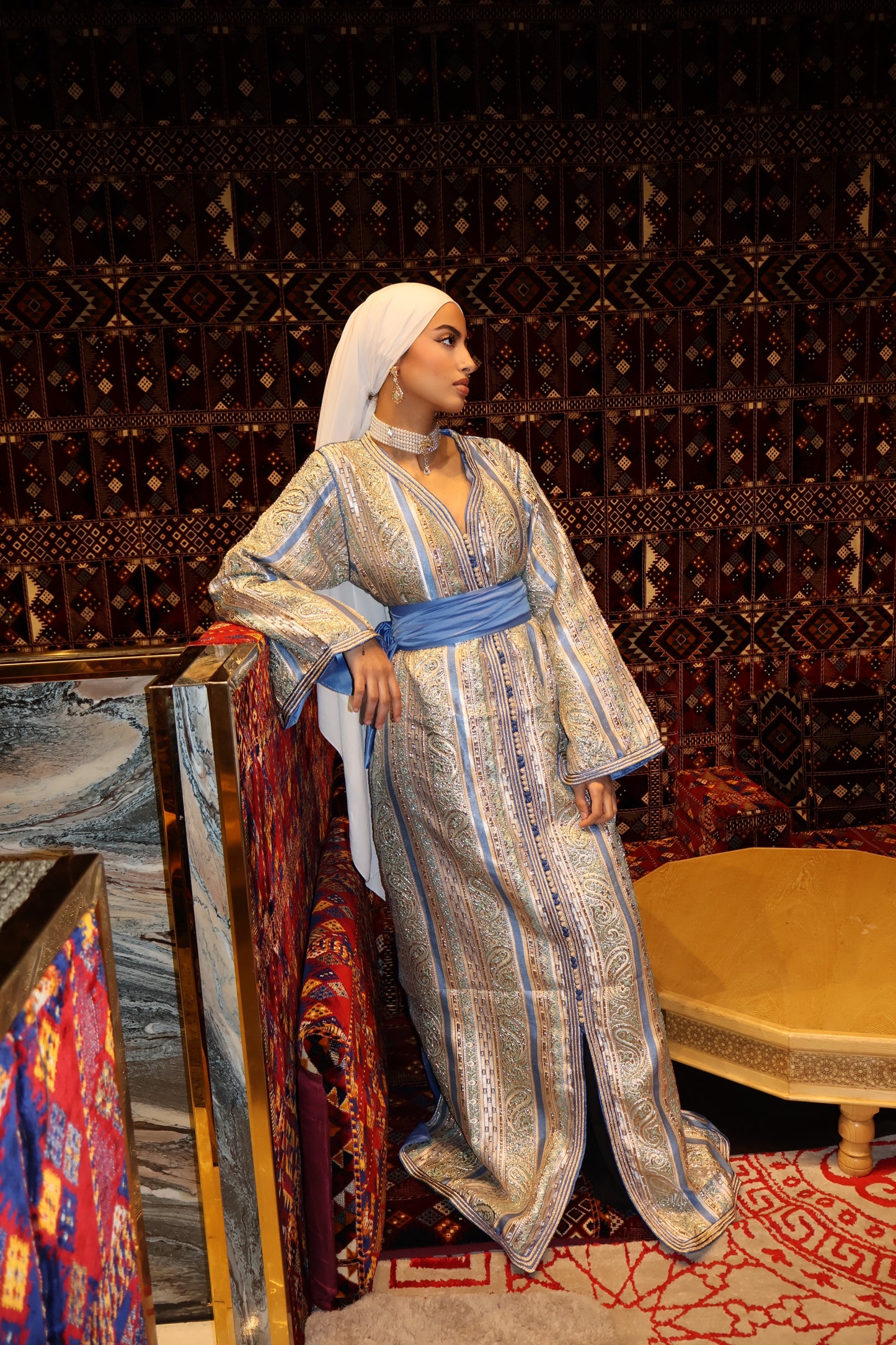 Caftan BROCART bleu