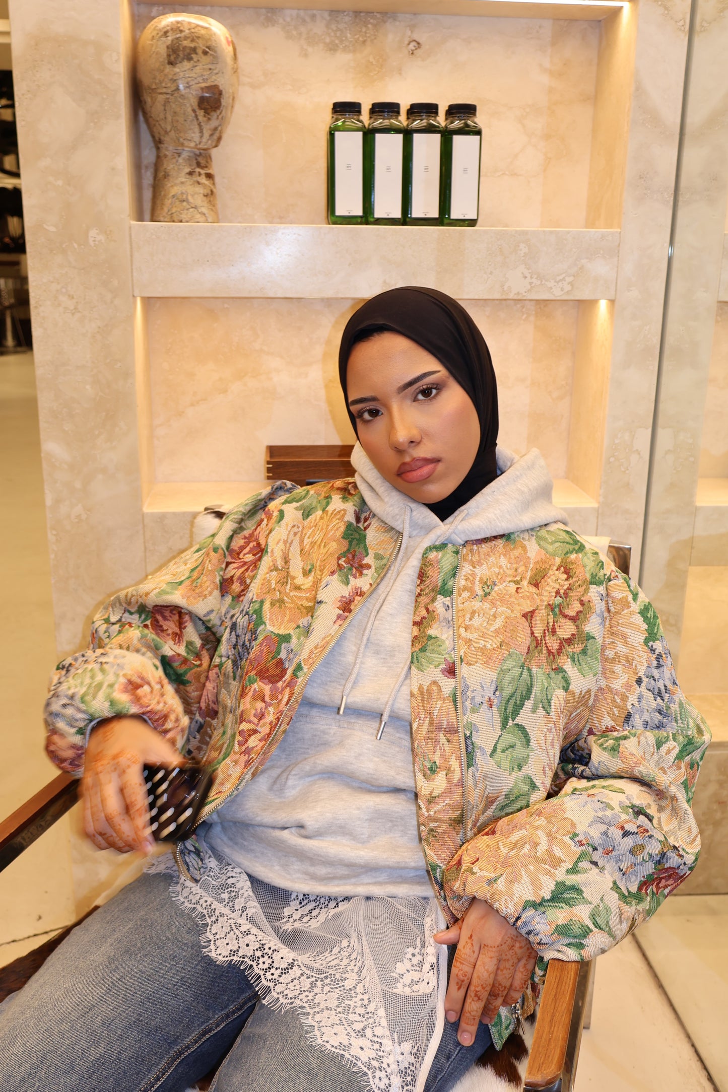 Veste en jacquard